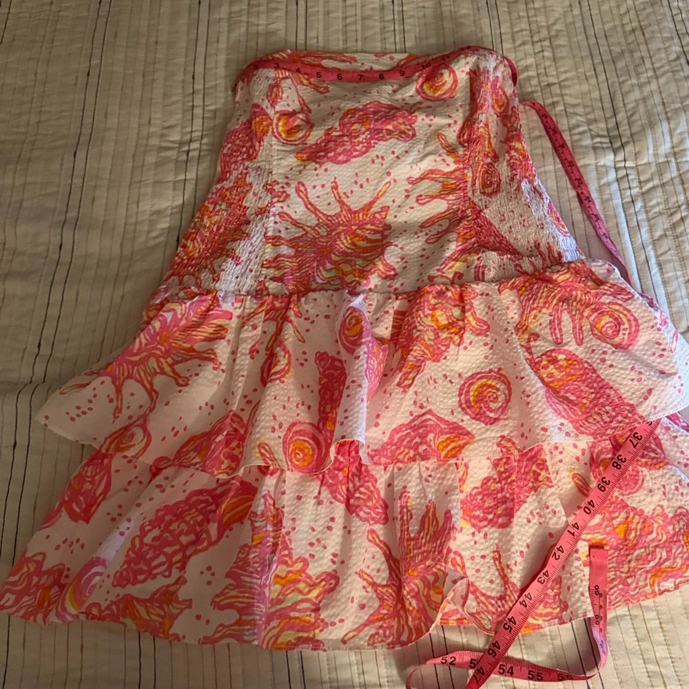 Lilly Pulitzer Elinor Tiered Dress in CONCHED OUT* Print - Picture 9 of 13
